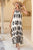 Black Geometric Printed Spaghetti Strap Vacation Sundress Shewin