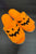 Yellow Fuzzy Halloween Pumpkin Open Toe Slippers Shewin