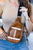 Brown Rugby PU Mini Crossbody Bag Shewin