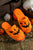 Yellow Fuzzy Halloween Pumpkin Open Toe Slippers Shewin