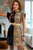 Black Leopard Contrast Patchwork Ruffled Sleeve Short Shift Dress - La Boutique Unique