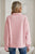 Light Pink Solid Textured Sweatshirt