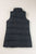 Black Solid Color Puffer Zip Up Pocketed Vest Coat Shewin