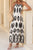 Black Geometric Printed Spaghetti Strap Vacation Sundress Shewin