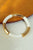 White Acrylic Color Block Metal Bracelet Shewin