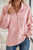 Light Pink Solid Textured Sweatshirt