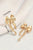 Gold Elegant Bow Stud Earrings