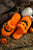 Yellow Fuzzy Halloween Pumpkin Open Toe Slippers Shewin