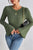 Vineyard Green Plain Ribbed Bell Sleeve Top