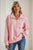 Light Pink Solid Textured Sweatshirt