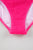 Bright Pink Solid Textured Cut Out Asymmetric One Piece Swimsuit Shewin