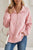 Light Pink Solid Textured Sweatshirt