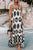 Black Geometric Printed Spaghetti Strap Vacation Sundress Shewin