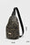 Leopard Printed PU Leather Zippered Fanny Pack Sling Bag Shewin