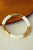 White Acrylic Color Block Metal Bracelet Shewin